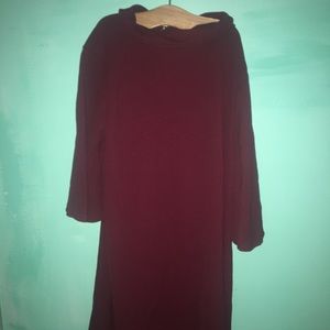 Boohoo Red Flowy Dress